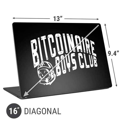 Bitcoinaire Boys Club Universal Laptop 16in (13 x 9.4in) Skin